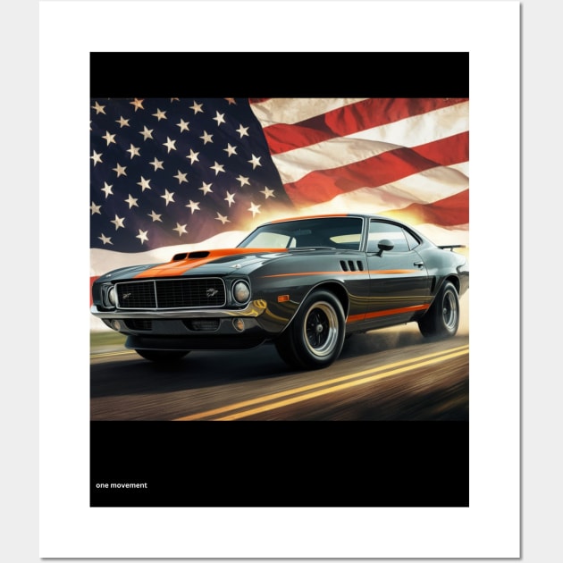 muscle car Wall Art by JIUJITSU- BJJ